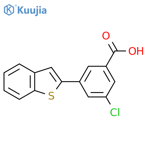 3-[Benzo(B)thiophen-2-YL]-5-chlorobenzoic acid structure