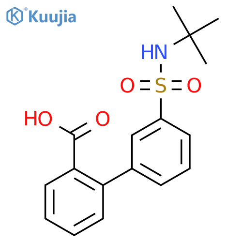 2-(3-t-Butylsulfamoylphenyl)benzoic acid structure