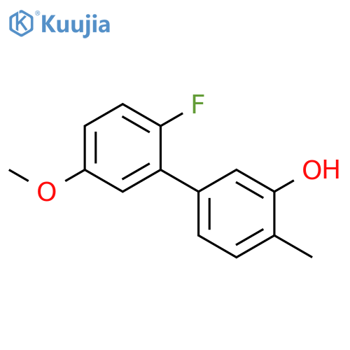 [1,1'-Biphenyl]-3-ol, 2'-fluoro-5'-methoxy-4-methyl- structure