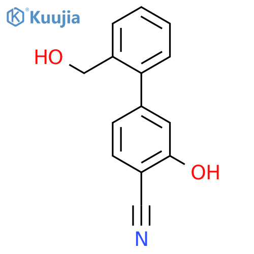 2-Cyano-5-(2-hydroxymethylphenyl)phenol structure