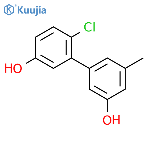 [1,1'-Biphenyl]-3,3'-diol, 6'-chloro-5-methyl- structure