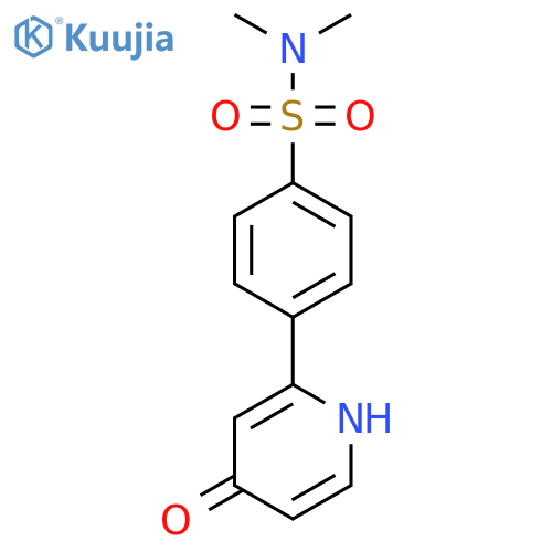 2-(4-N,N-Dimethylsulfamoylphenyl)-4-hydroxypyridine structure