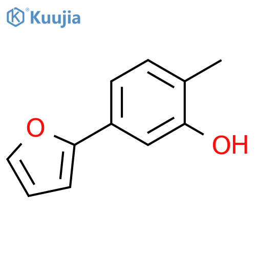 Phenol, 5-(2-furanyl)-2-methyl- structure