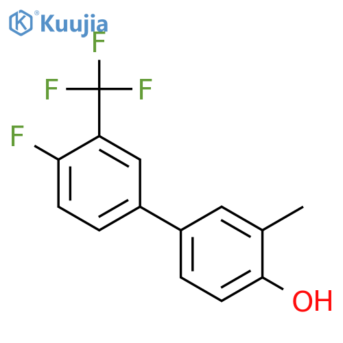 4-(4-Fluoro-3-trifluoromethylphenyl)-2-methylphenol structure