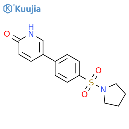 2-Hydroxy-5-[4-(pyrrolidinylsulfonyl)phenyl]pyridine structure