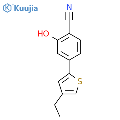 2-Cyano-5-(4-ethylthiophenyl)phenol structure