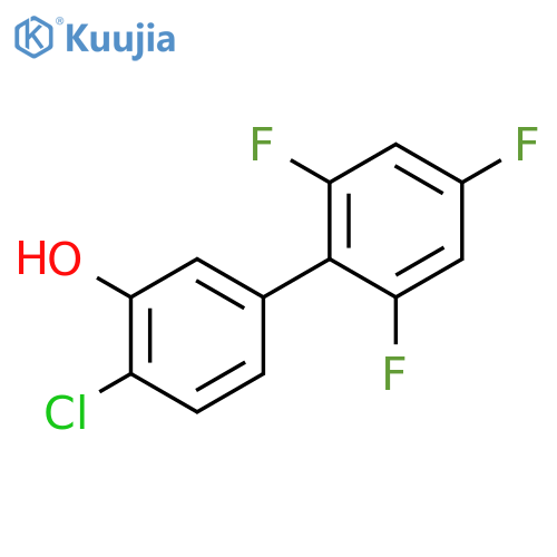 2-chloro-5-(2,4,6-trifluorophenyl)phenol structure