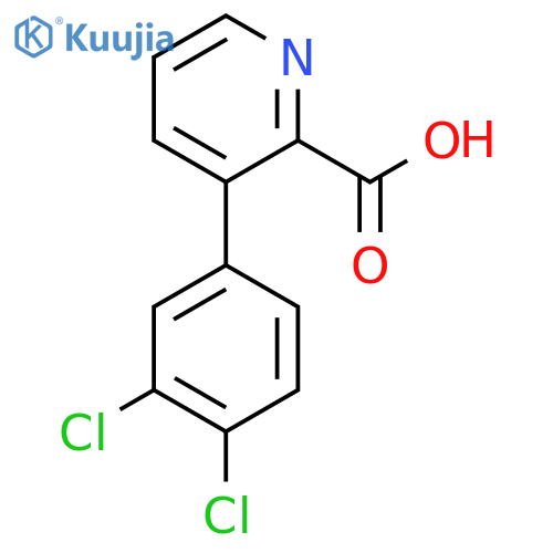 3-(3,4-Dichlorophenyl)picolinic acid structure