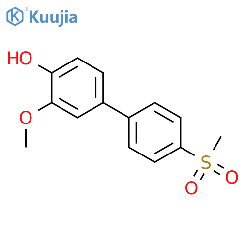 2-Methoxy-4-(4-methylsulfonylphenyl)phenol structure