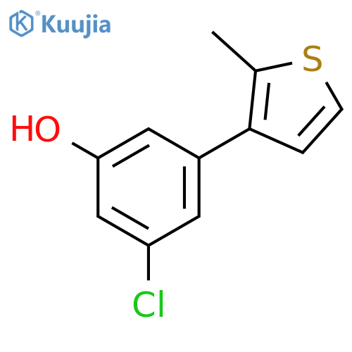 3-Chloro-5-(2-methylthiophenyl)phenol structure