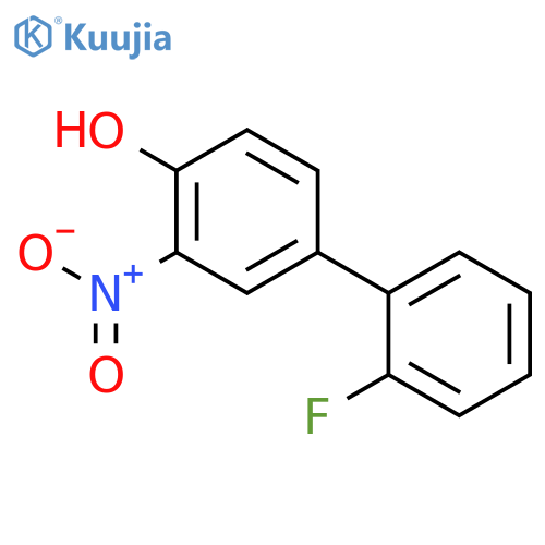 4-(2-Fluorophenyl)-2-nitrophenol structure