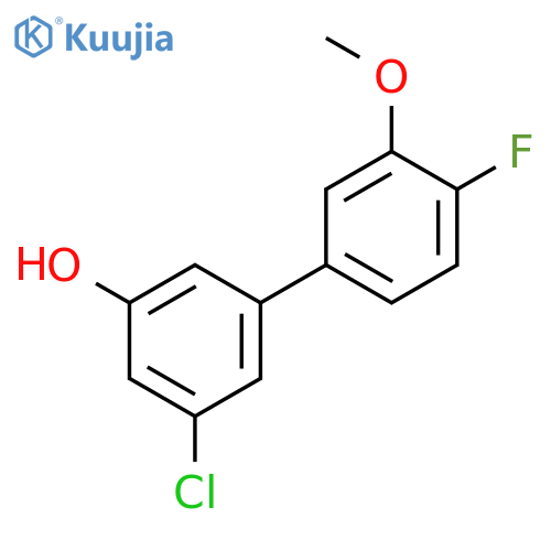 3-Chloro-5-(4-fluoro-3-methoxyphenyl)phenol structure