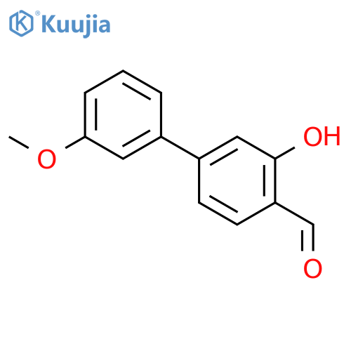 2-hydroxy-4-(3-methoxyphenyl)benzaldehyde structure