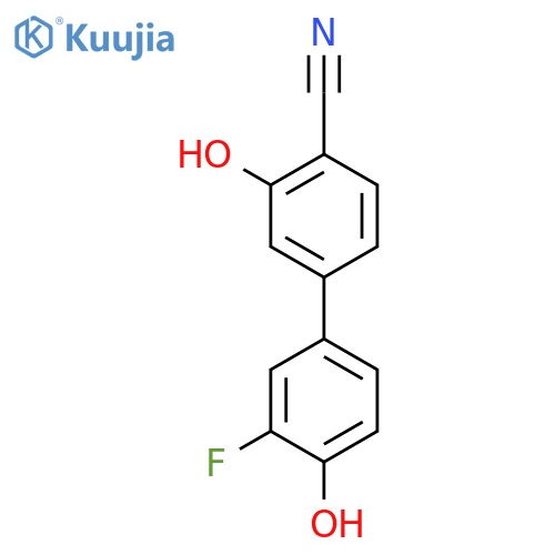 2-Cyano-5-(3-fluoro-4-hydroxyphenyl)phenol structure
