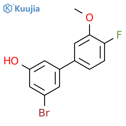 3-Bromo-5-(4-fluoro-3-methoxyphenyl)phenol structure
