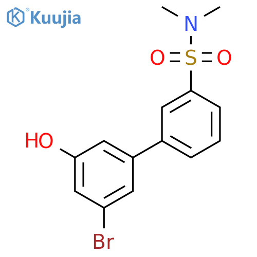 3-Bromo-5-(3-N,N-dimethylsulfamoylphenyl)phenol structure