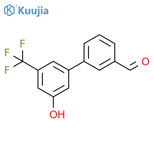 5-(3-Formylphenyl)-3-trifluoromethylphenol structure