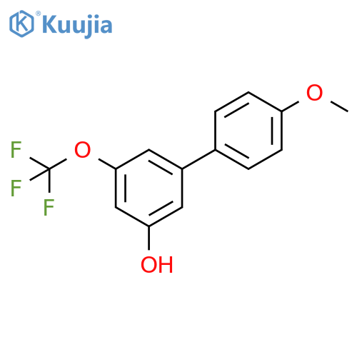 [1,1'-Biphenyl]-3-ol, 4'-methoxy-5-(trifluoromethoxy)- structure