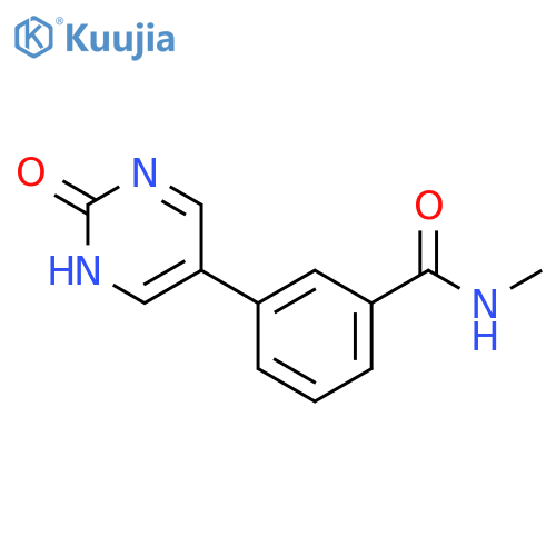 Benzamide, 3-(1,2-dihydro-2-oxo-5-pyrimidinyl)-N-methyl- structure