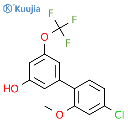 4'-Chloro-2'-methoxy-5-(trifluoromethoxy)[1,1'-biphenyl]-3-ol structure
