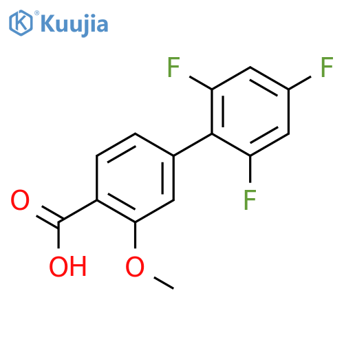 2-methoxy-4-(2,4,6-trifluorophenyl)benzoic Acid structure