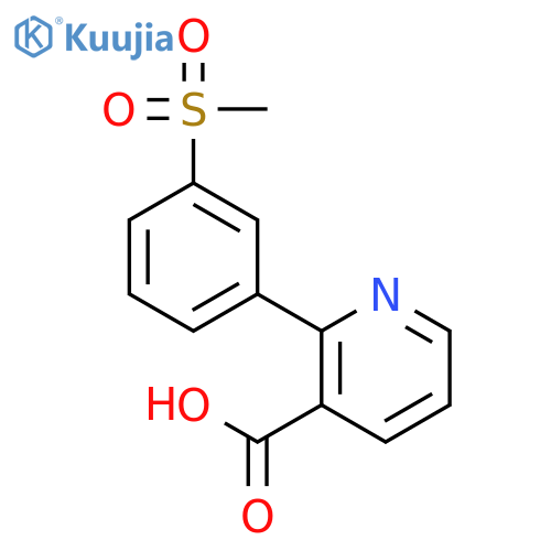 2-(3-Methylsulfonylphenyl)nicotinic acid structure