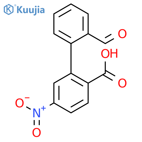 2-(2-Formylphenyl)-4-nitrobenzoic acid structure