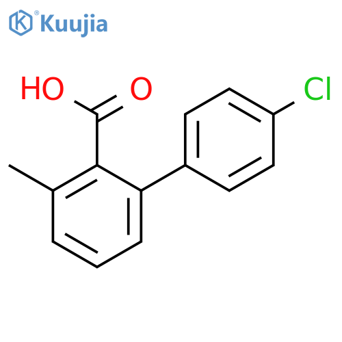 2-(4-chlorophenyl)-6-methylbenzoic acid structure