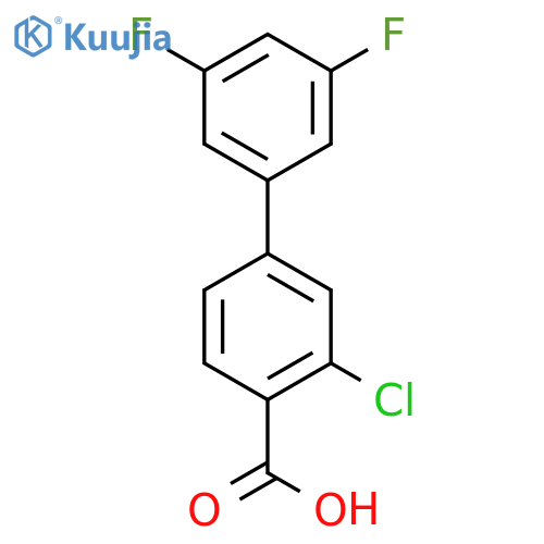 2-chloro-4-(3,5-difluorophenyl)benzoic Acid structure
