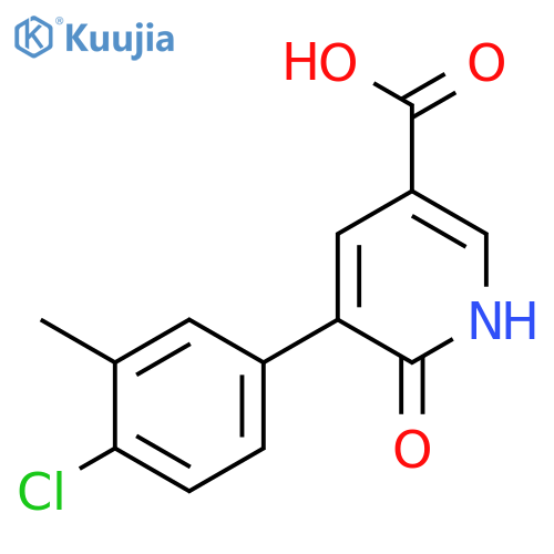 5-(4-Chloro-3-methylphenyl)-6-hydroxynicotinic acid structure