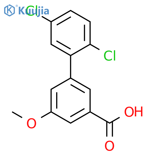3-(2,5-Dichlorophenyl)-5-methoxybenzoic acid structure