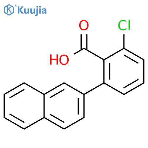 Benzoic acid, 2-chloro-6-(2-naphthalenyl)- structure