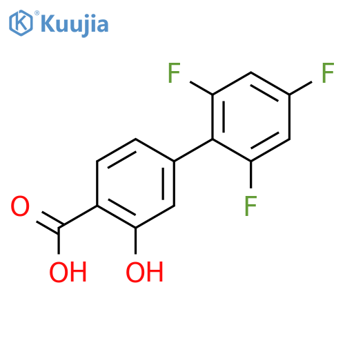 2-hydroxy-4-(2,4,6-trifluorophenyl)benzoic Acid structure