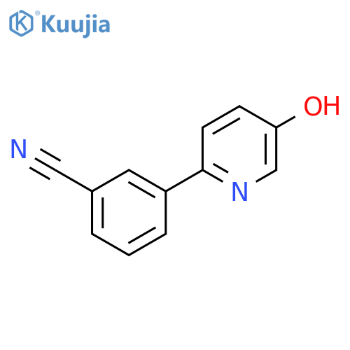2-(3-Cyanophenyl)-5-hydroxypyridine structure
