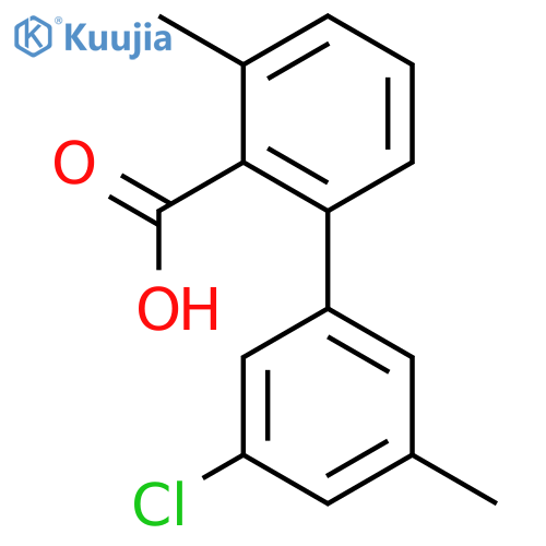 2-(3-Chloro-5-methylphenyl)-6-methylbenzoic acid structure
