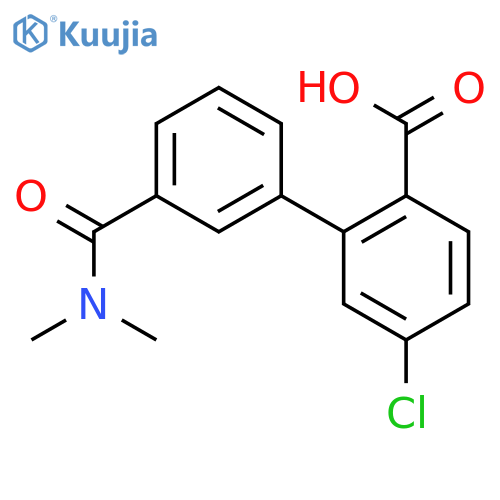4-Chloro-2-[3-(N,N-dimethylaminocarbonyl)phenyl]benzoic acid structure