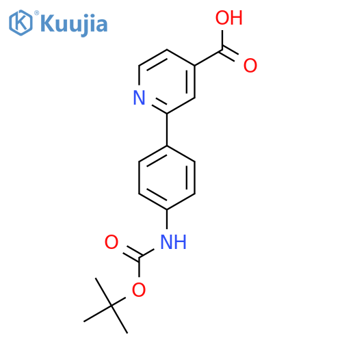2-(4-BOC-Aminophenyl)isonicotinic acid structure