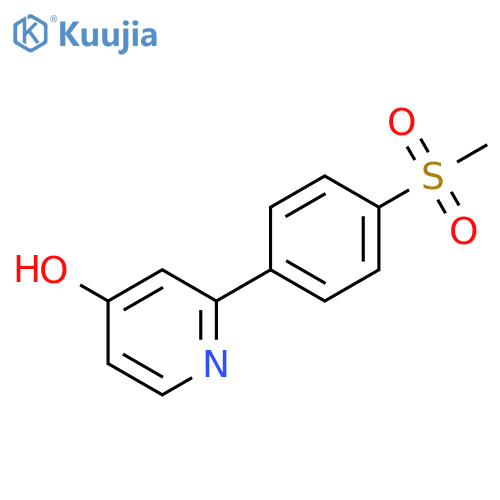 4-Pyridinol, 2-[4-(methylsulfonyl)phenyl]- structure