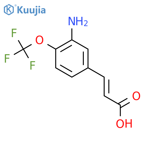 3-Amino-4-(trifluoromethoxy)cinnamic acid structure