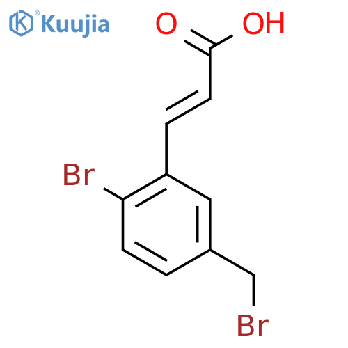 2-Bromo-5-(bromomethyl)cinnamic acid structure