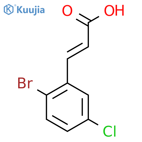 3-(2-bromo-5-chlorophenyl)prop-2-enoic acid structure