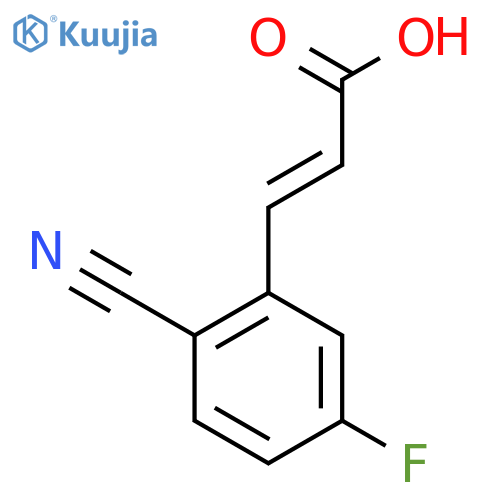 2-Cyano-5-fluorocinnamic acid structure