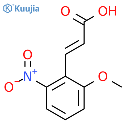 2-Methoxy-6-nitrocinnamic acid structure