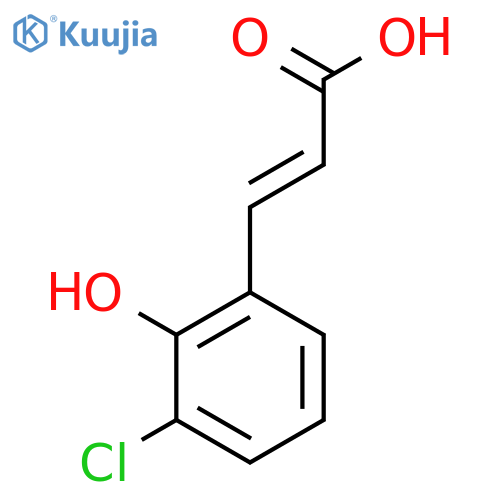 3-Chloro-2-hydroxycinnamic acid structure