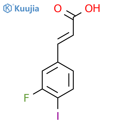 3-Fluoro-4-iodocinnamic acid structure