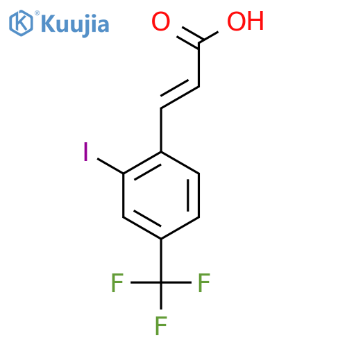 2-Iodo-4-(trifluoromethyl)cinnamic acid structure