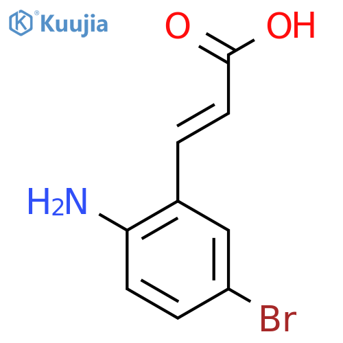2-Amino-5-bromocinnamic acid structure