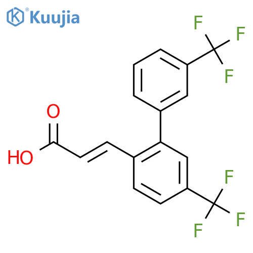 3-(5,3'-Bis(trifluoromethyl)biphenyl-2-yl)-acrylic acid structure
