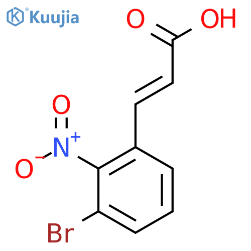 3-Bromo-2-nitrocinnamic acid structure