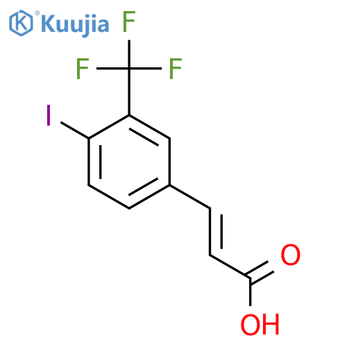 4-Iodo-3-(trifluoromethyl)cinnamic acid structure